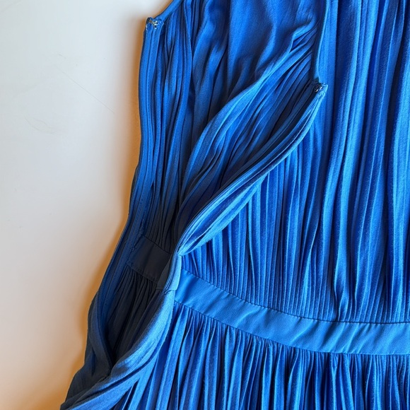 Tibi blue 🧵 pleated dress size 8 - Picture 6 of 9